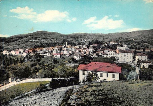 Cartolina Fontanigorda Panorama poesia Avv. Castagna anni '60