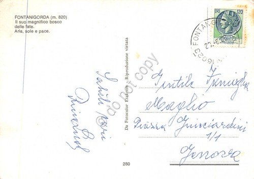 Cartolina Fontaningorda bosco delle fate (Genova) | Immagine Gallery 2