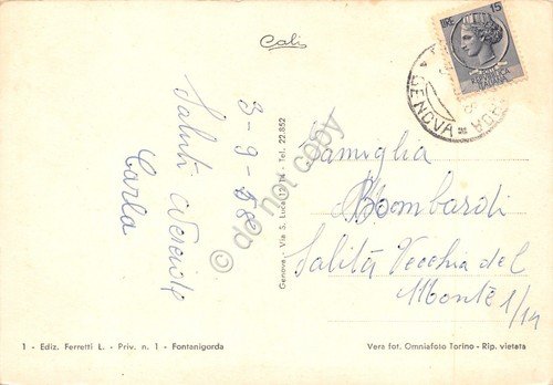 Cartolina Fontaningorda panorama 1958 colorata | Immagine Gallery 2