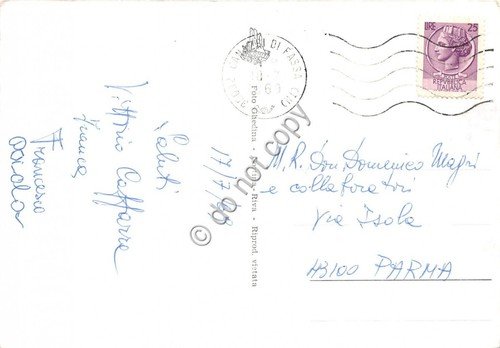 Cartolina Forcella Sassolungo Rifugio Demetz 1969
