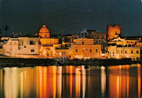 Cartolina Forio d' Ischia panorama dal mare Notturno 1983 (Napoli) | Immagine principale