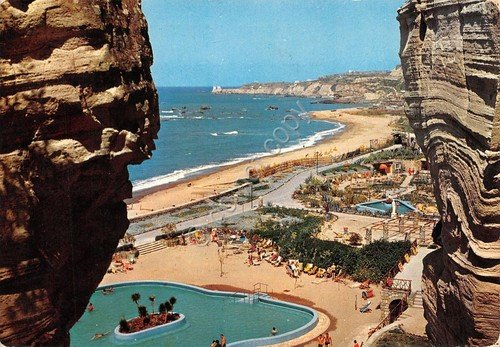 Cartolina Forio d'Ischia Spiaggia Citara Giardini Poseidon 1971 (Napoli)