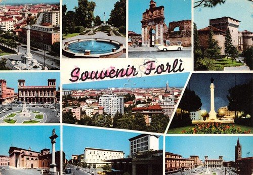Cartolina Forlì vedute 1975 Timbro fiera di Forlì (Forl“) | Immagine Gallery 1