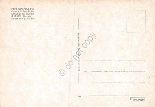Cartolina Forlimpopoli Chiesa di San Ruffillo