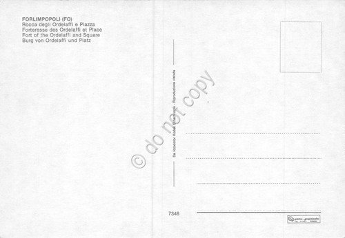 Cartolina Forlimpopoli Rocca degli Ordelaffi e Piazza | Immagine Gallery 2