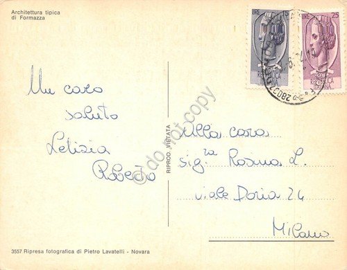 Cartolina Formazza Casa tipica Architettura tipica (Verbania) | Immagine Gallery 2