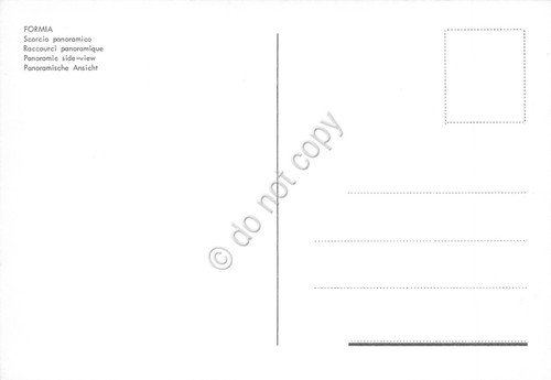 Cartolina Formia panorama da giardini case mare anni '80