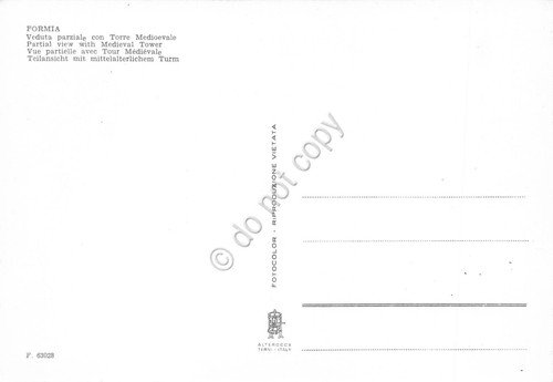 Cartolina Formia panorama ferrovia case edifici mare Torre anni '80 | Immagine Gallery 2