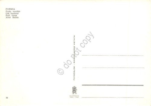 Cartolina Formia porto vecchio barche animata anni '80 | Immagine Gallery 2