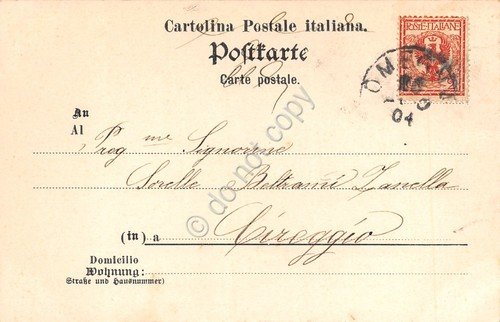 Cartolina Forno Valle Strona Albergo Peretti Albergo del leone 1904 … | Immagine Gallery 2
