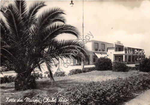 Cartolina Forte dei Marmi Chalet Lido 1950 (Lucca) | Immagine principale