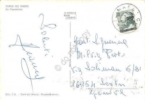 Cartolina Forte dei Marmi La Capannina anni '60 | Immagine Gallery 2