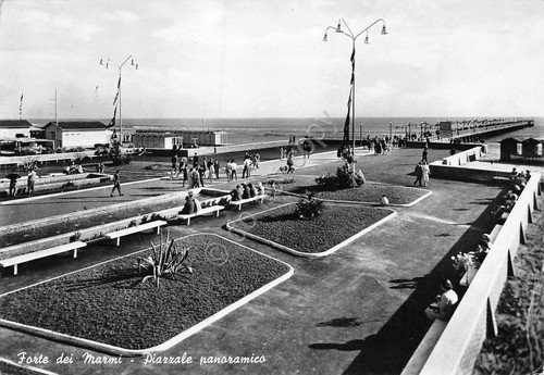 Cartolina Forte dei Marmi Piazzale panoramico animata 1966 | Immagine principale