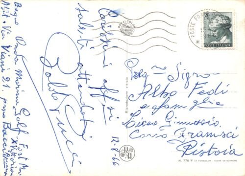 Cartolina Forte dei Marmi Pin up Vedutine 1966