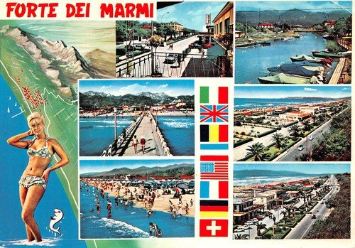 Cartolina Forte dei Marmi Pin up Vedutine | Immagine Gallery 2