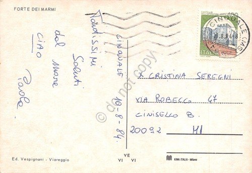 Cartolina Forte dei Marmi vedute varie spiaggia panorama aereo tramonto … | Immagine Gallery 2