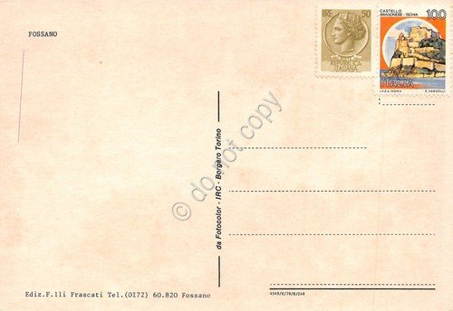 Cartolina Fossano 3 vedute panorama