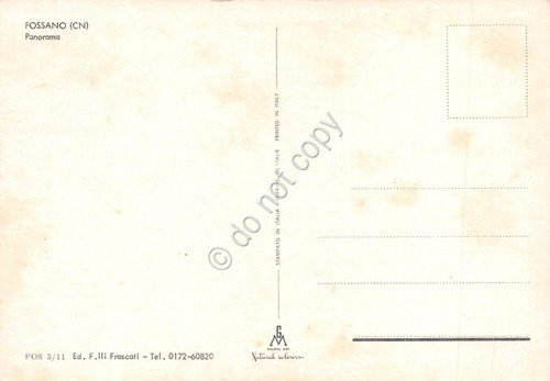 Cartolina Fossano Panorama anni '70