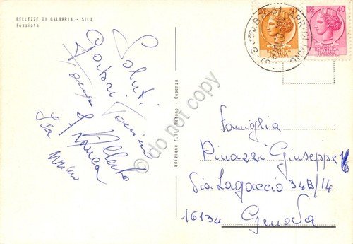 Cartolina Fossiata Sila villaggio 1978