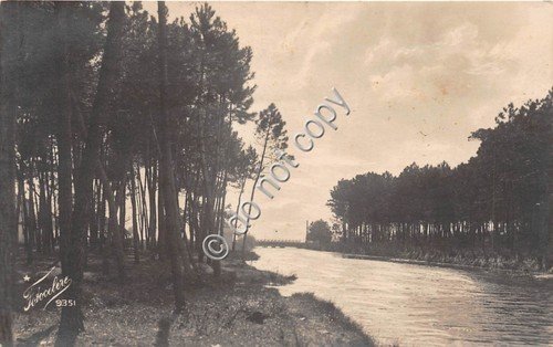 Cartolina foto cartolina Fotocelere panorama lungo fiume anni '20 | Immagine principale