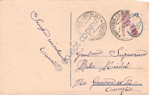 Cartolina foto cartolina Panorama lungofiume animata Fotocelere anni '20 | Immagine Gallery 2