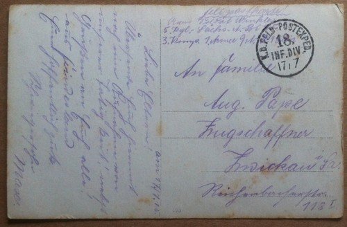 Cartolina Fotografia Germania 1917 - Gruppo di militari - posta … | Immagine Gallery 2