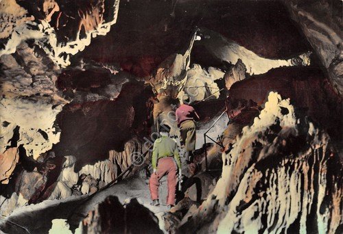 Cartolina Frabosa Soprana Cuneo Bossea Nuova Postumia grotte animata colorata