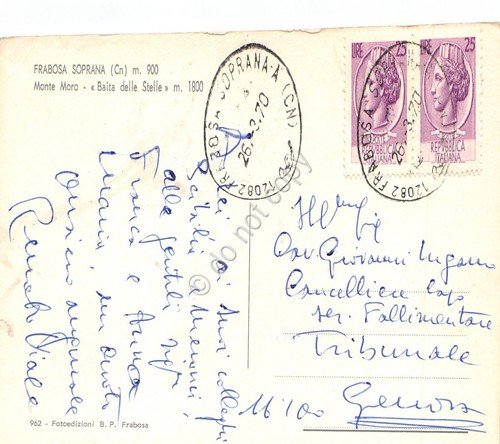 Cartolina Frabosa Soprana Monte Moro Baita delle Stelle 1970 | Immagine Gallery 2