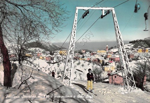 Cartolina Frabosa Soprana panorama Skilift animata colorata | Immagine Gallery 1