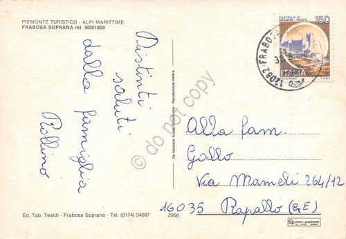 Cartolina Frabosa Soprana seggiovia | Immagine Gallery 2