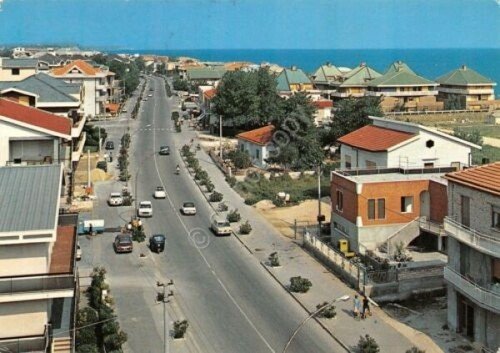 Cartolina Francavilla al Mare Viale Alcione (Chieti)