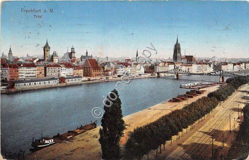 Cartolina Francoforte - Timbro Consolato d'Italia - 1915