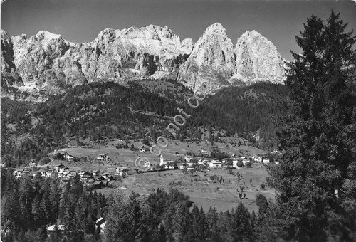 Cartolina Frassenè Agordino panorama Catena Agner | Immagine principale