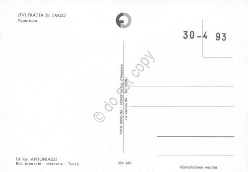 Cartolina Fratta di Tarzo Panorama