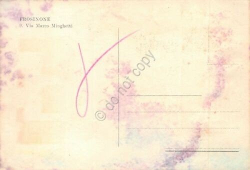 Cartolina Frosinone Via Minghetti colorata