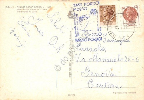 Cartolina Funivia Passo Pordoi (Bolzano) | Immagine Gallery 2