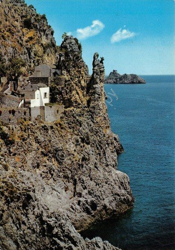 Cartolina Furore Costiera Amalfitana Roccia Madonna con Bambino 1974 (Salerno)