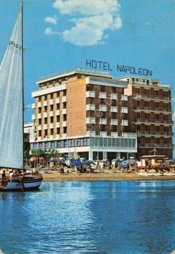 Cartolina Gabicce Mare Hotel Napoleon 1987