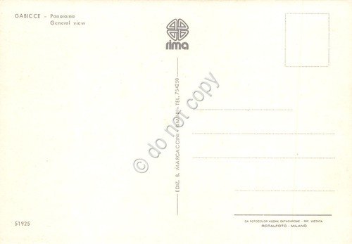 Cartolina Gabicce Panorama aereo anni '70 | Immagine Gallery 2