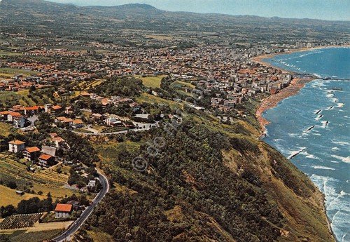 Cartolina Gabicce Panorama costa e entroterra aereo anni '70 | Immagine principale