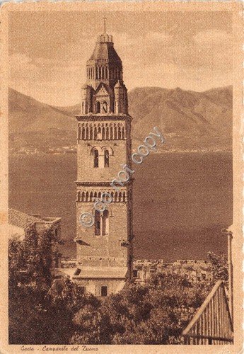 Cartolina Gaeta Campanile del Duomo 1952 | Immagine principale