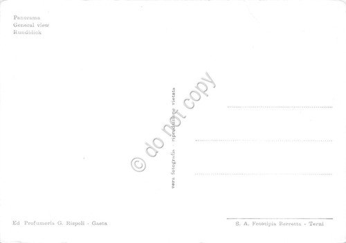 Cartolina Gaeta panorama dei due mari case edifici anni '50 | Immagine Gallery 2