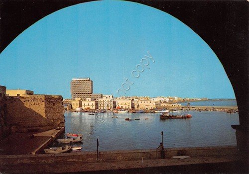 Cartolina Gallipoli panorama parziale porto 1986 | Immagine principale