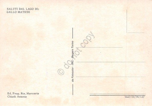 Cartolina Gallo Matese lago e panorama anni '90 | Immagine Gallery 2