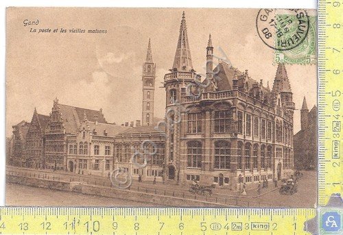 Cartolina Gand - Gent - Poste er Vieilles Maisons - …
