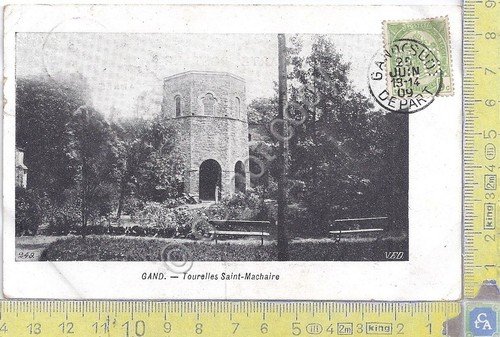Cartolina Gand - Tourelles Saint Machaire - Vg Belge Congo … | Immagine principale