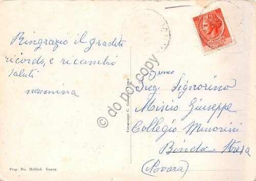 Cartolina Ganna Ville Monte Poncione anni '50