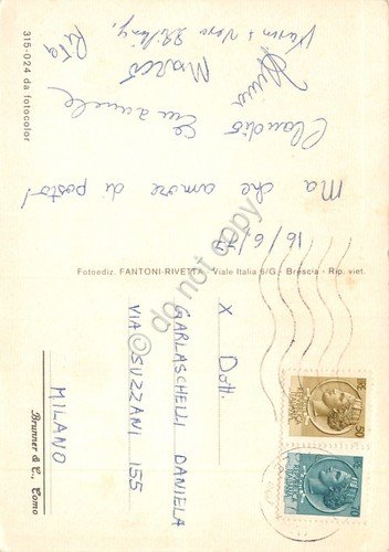 Cartolina Garda vedute 1977 (Brescia)