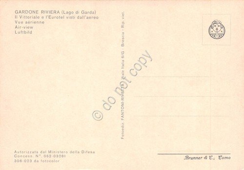 Cartolina Gardone Riviera Eurotel vista aerea anni '80 | Immagine Gallery 2