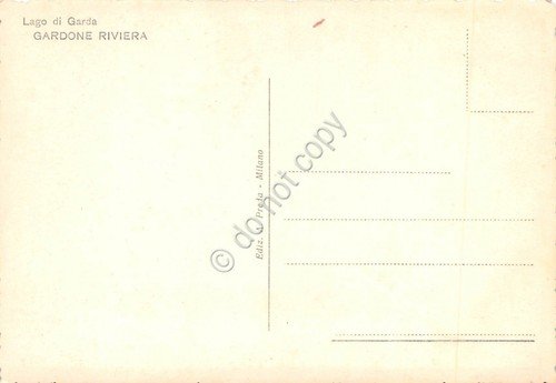 Cartolina Gardone Riviera Lago di Garda panorama parziale | Immagine Gallery 2